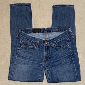 J. Crew cropped matchstick jeans